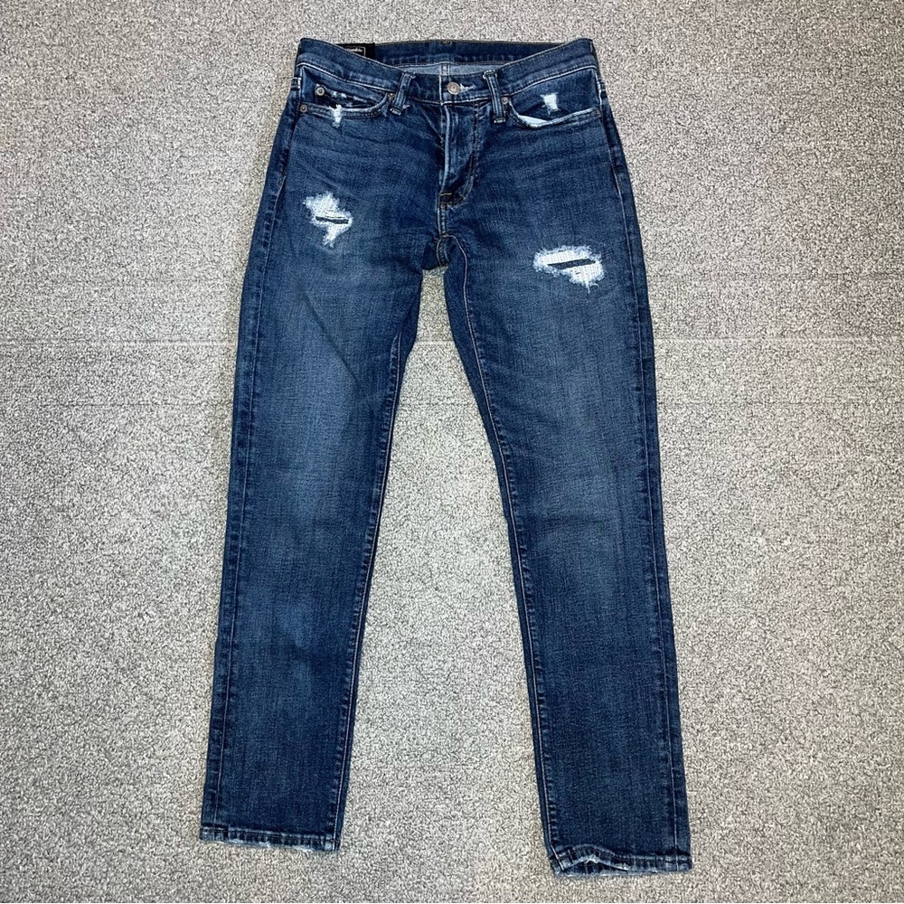 Abercrombie & Fitch Langdon Skinny Stretch Jeans Mens Size 28X29 Distressed
